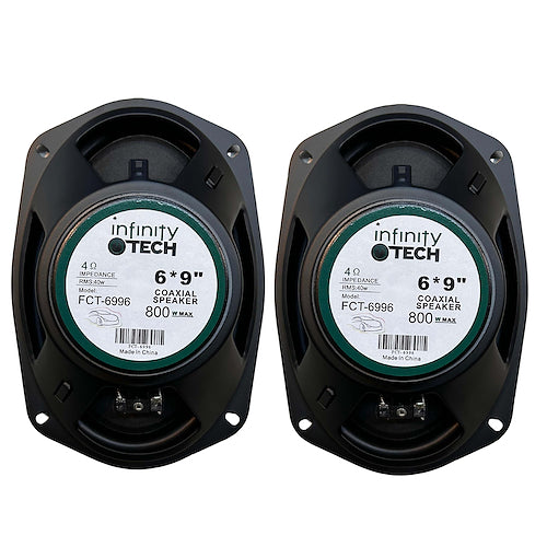 Parlantes 6x9 3 Vias 800w Max 93dB Infinity Tech