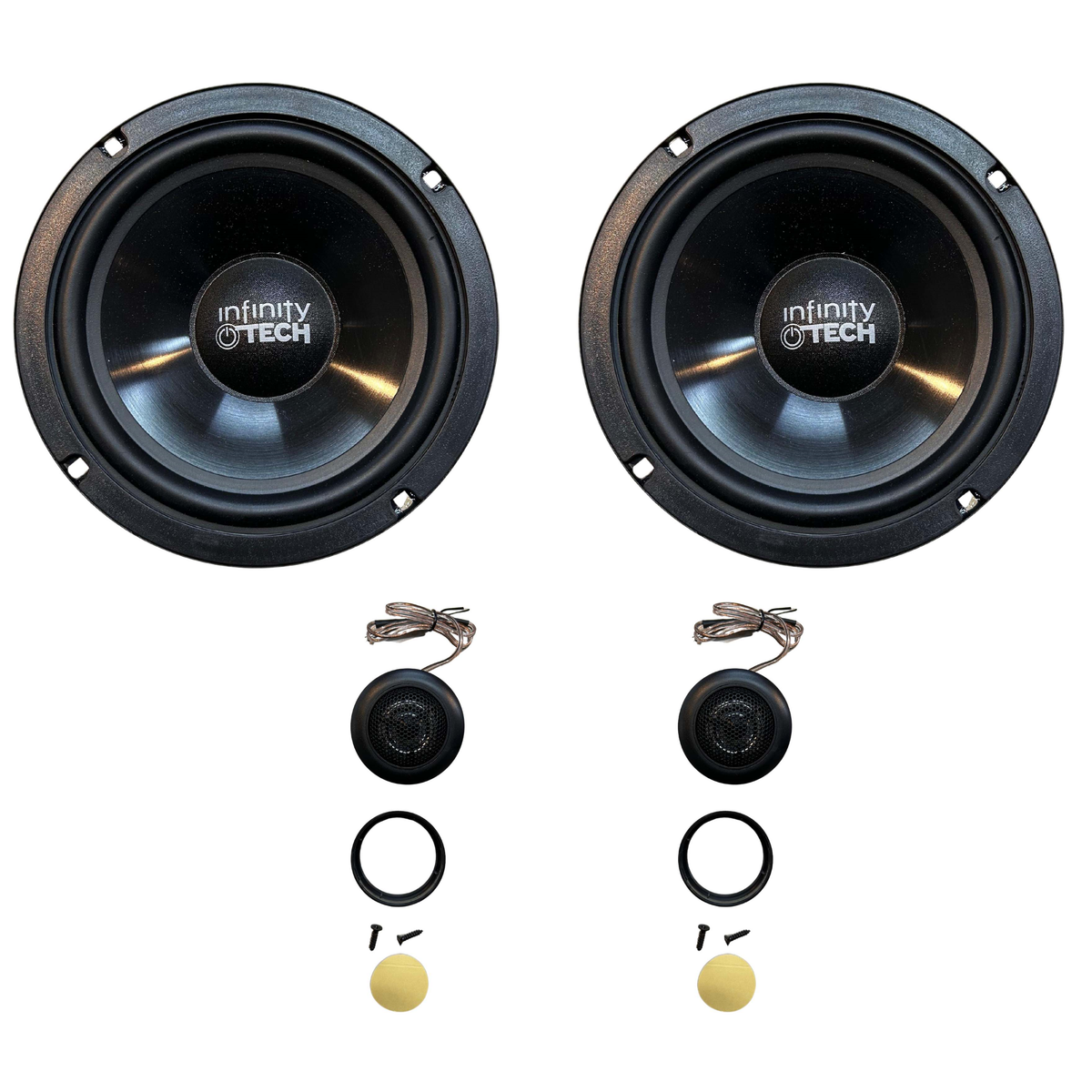 Componente Medios 6.5 Pulgadas + Tweeter 600W