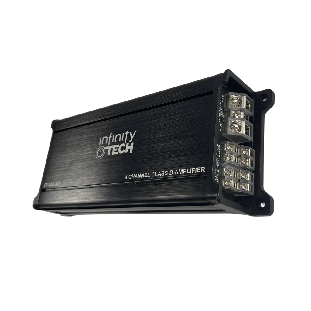 Amplificador Clase D 4 Canal X 100W 400 Rms Power 3200W