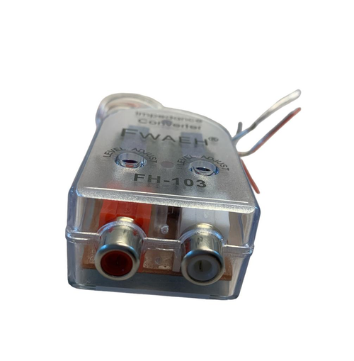 Adaptador De Impedancia 2 Canales Audio RCA Universal