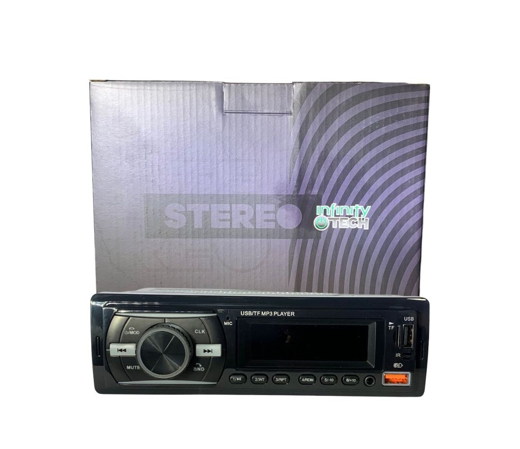 Stereo 1 Din Frente Fijo Mp3 Bluetooh Fm Usb Rca