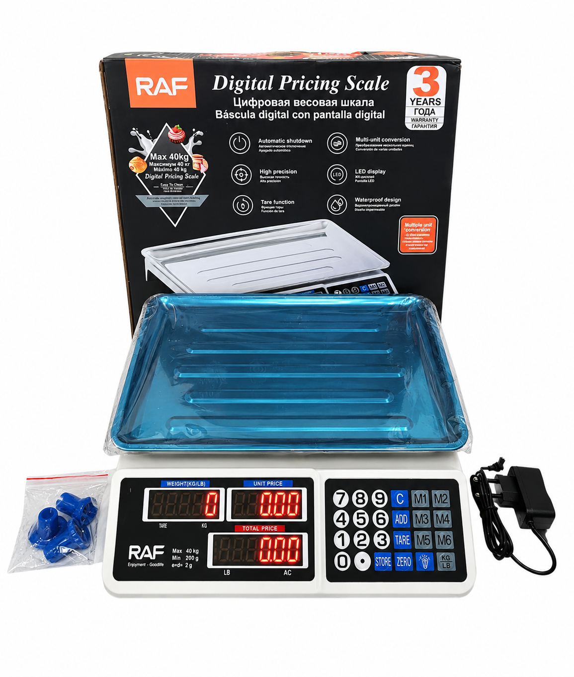 Balanza Comercial Digital Raf 40Kg