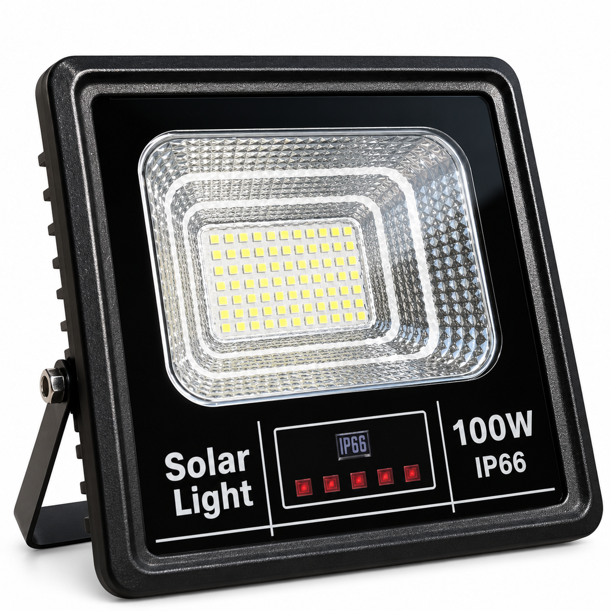 Reflector LED Solar Jortan 100W IP66 con Panel Solar y Control Remoto