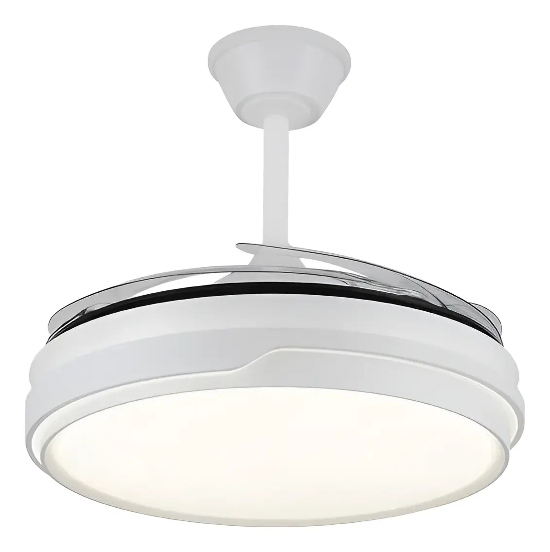 Ventilador de Techo Retráctil OM – Luz LED 3 Tonos / 6 Velocidades