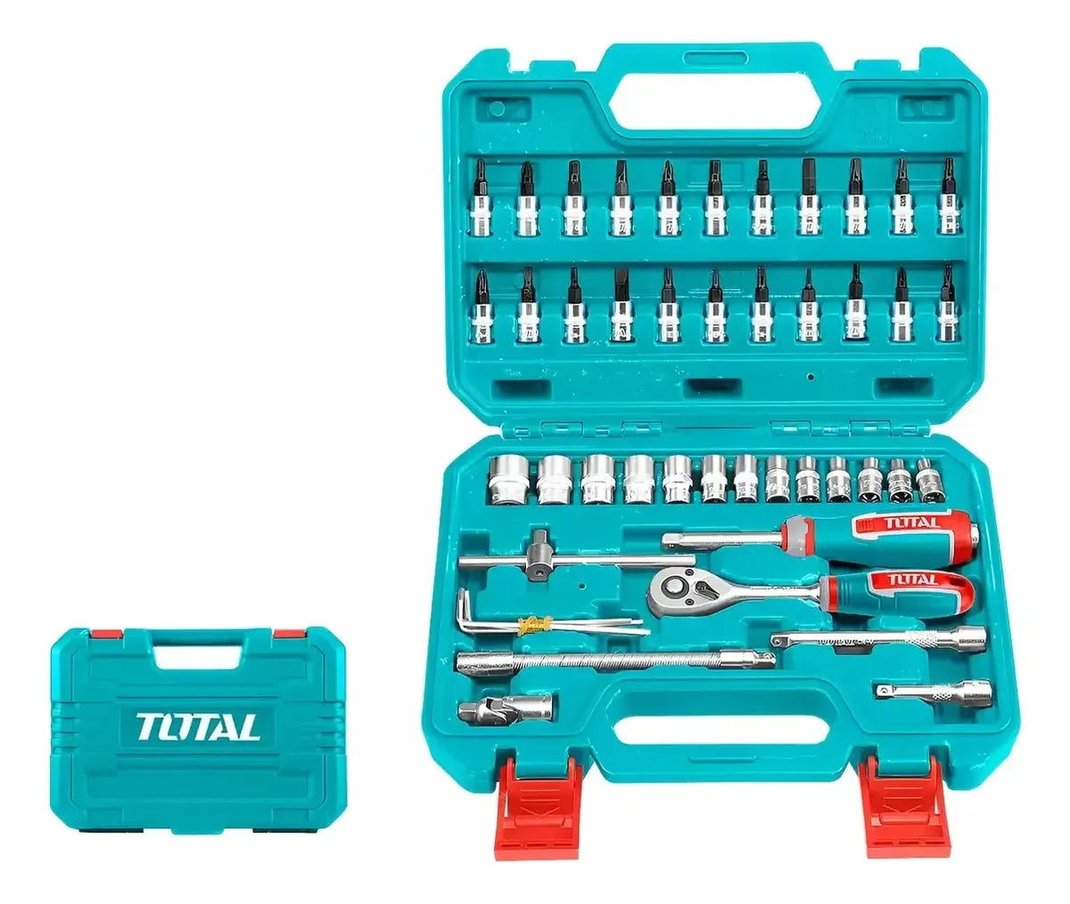 Set De Bocallaves Total 46 Piezas Enc 1/4 Con Tubos
