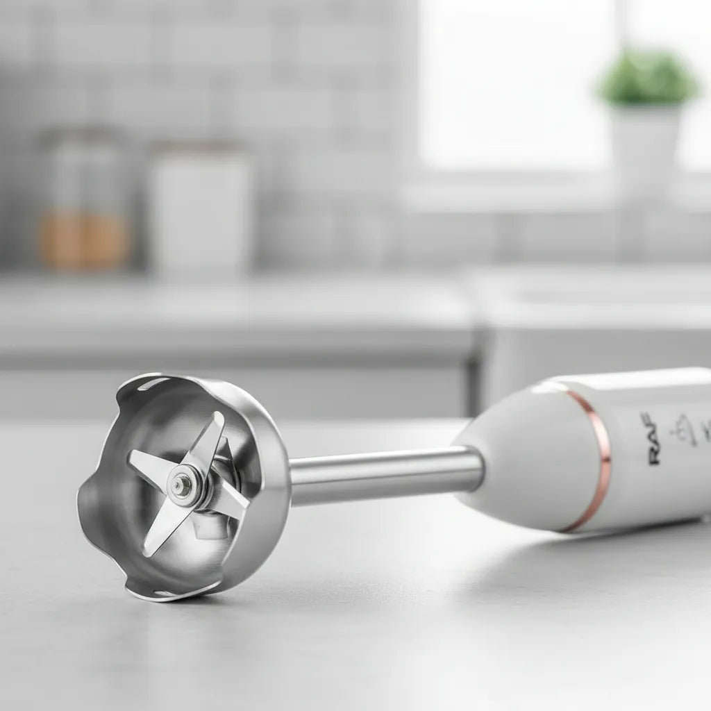Minipimer 2 En 1 Raf 800W Con Vaso Eléctrica Blanco