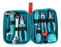 Set De Herramientas Total 9 Piezas Con Estuche Turquesa