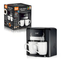 Cafetera Eléctrica Raf + 2 Tazas Color Negro