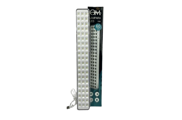 Luz De Emergencia Recargable 60 LEDs OM-660