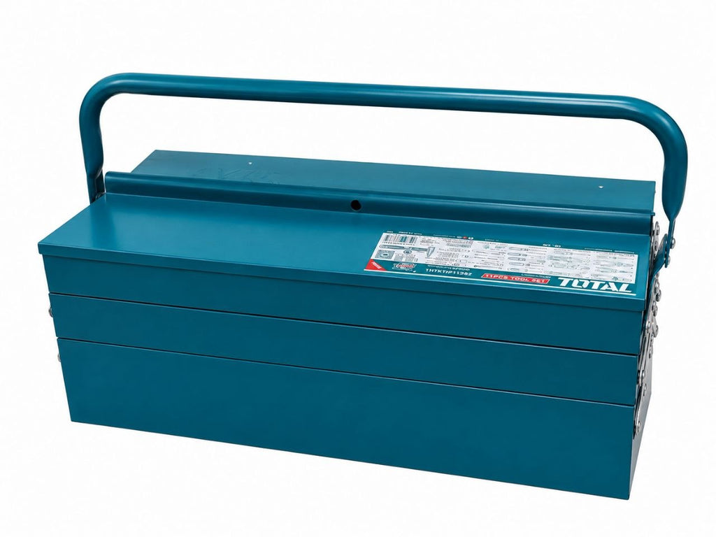 Caja De Herramientas Total 116 Piezas Con Caja Metálica